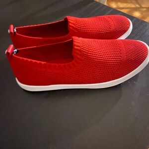 Red Slip On Sneakers | Size 7.5 | NWOT